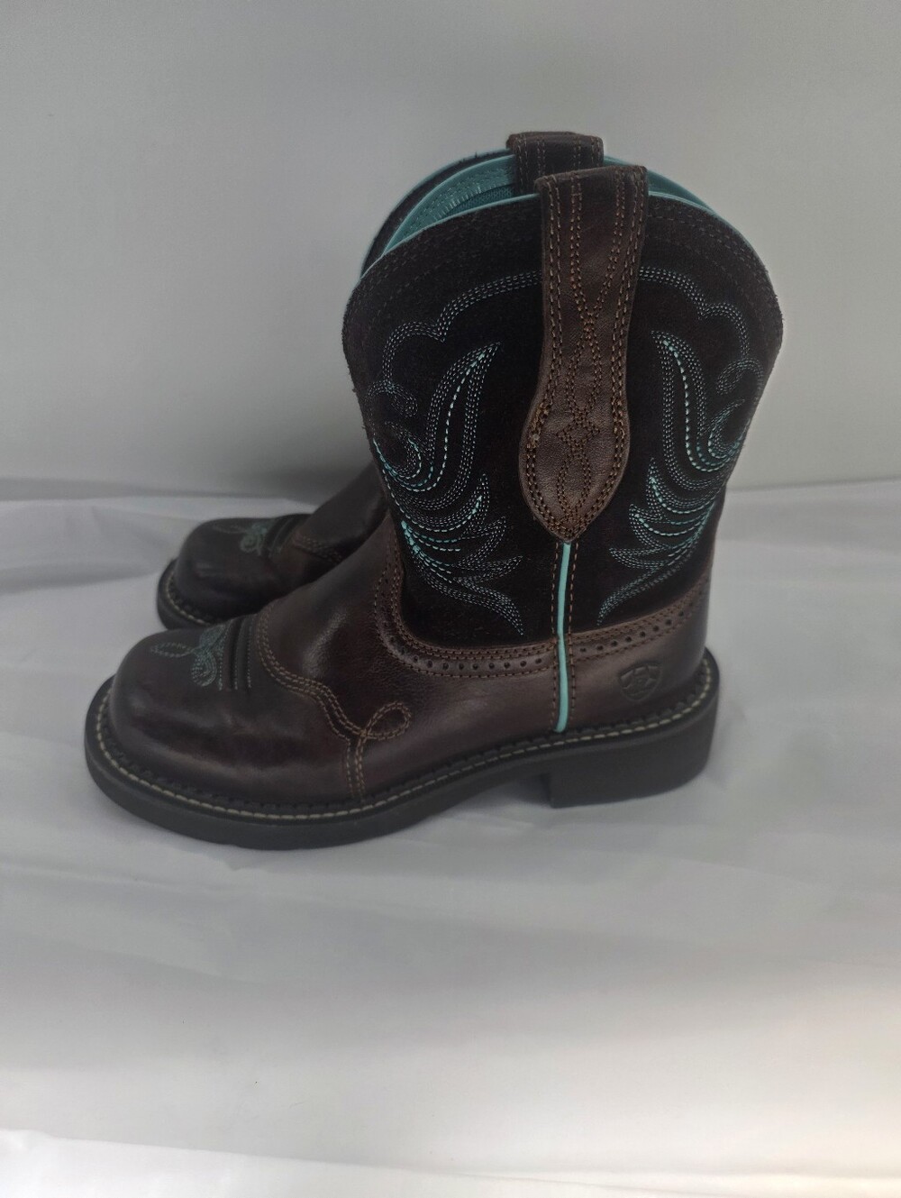 Ariat Kid's Tombstone Blue/black Leather Western Boot 10016238 Size 6 C